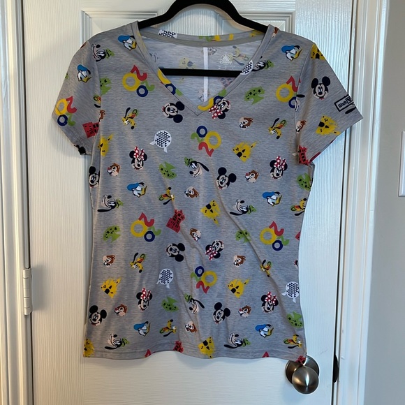 Disney Tops - Disney Icons Pattern Tee